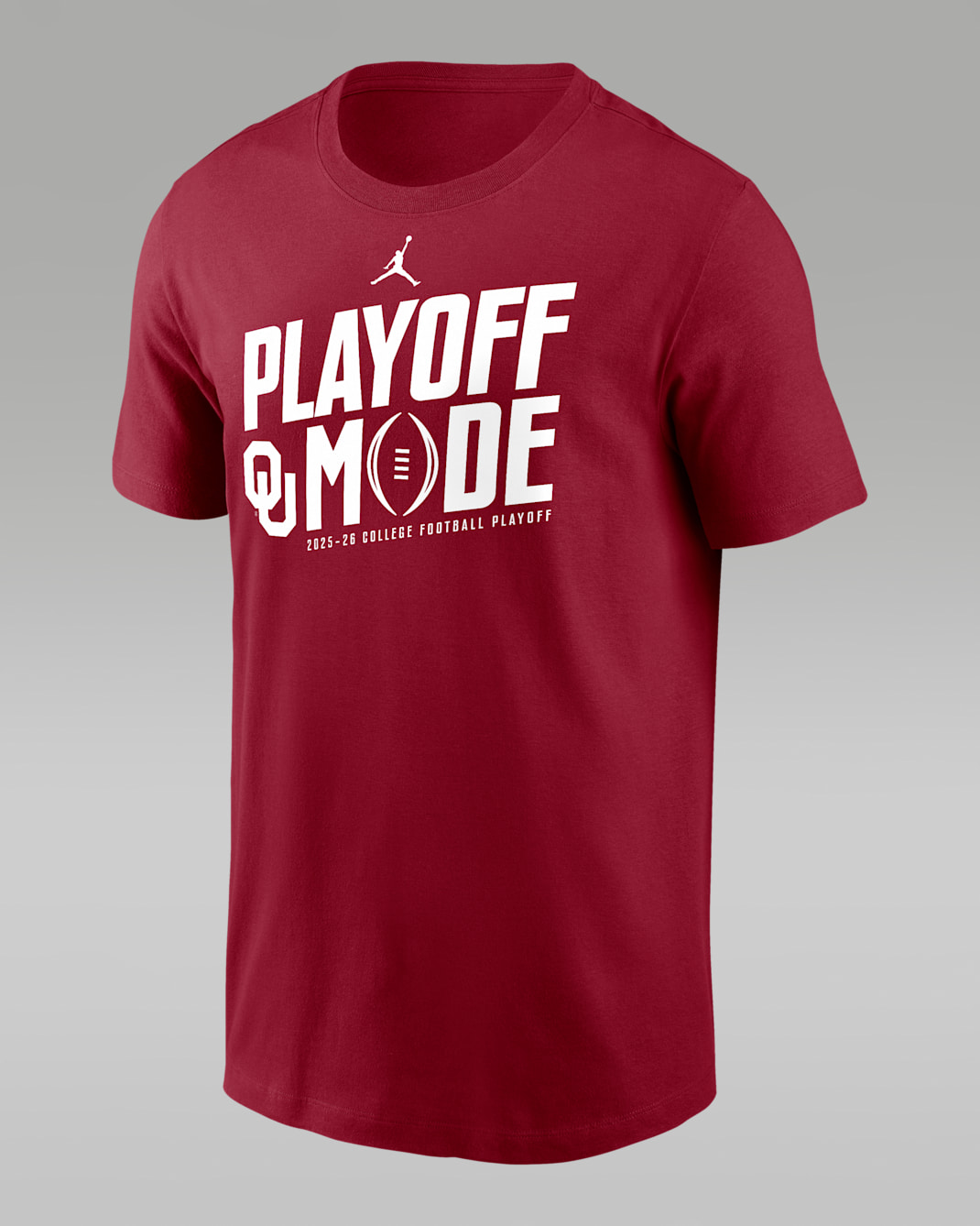 Oklahoma 2025/26 College Football Playoff Bound Pass Protection Men's Nike College T-Shirt - Crimson