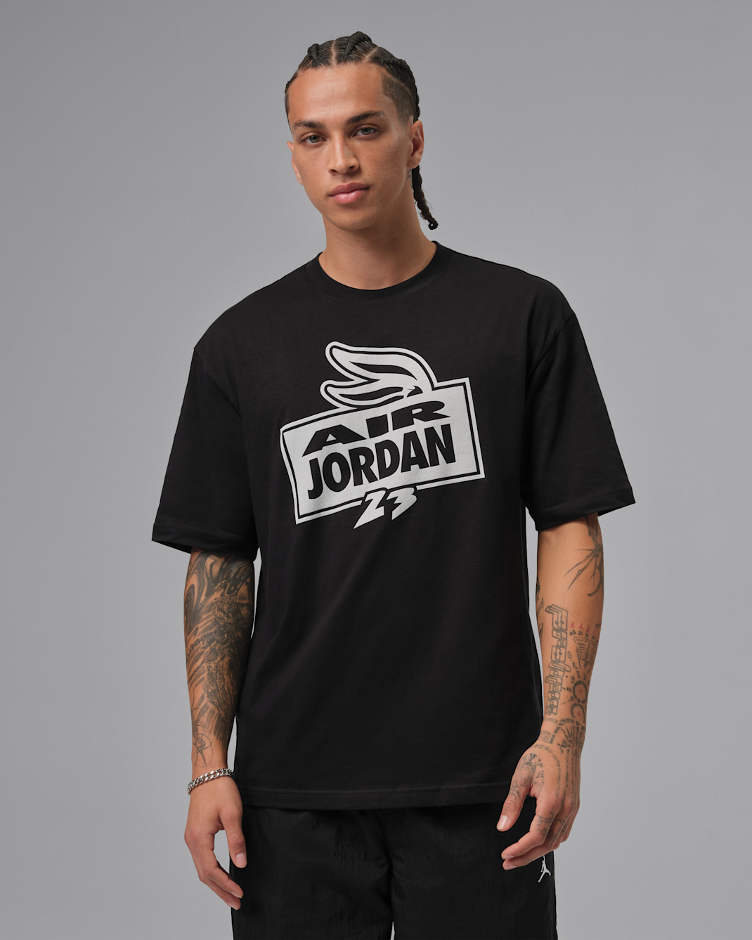 Jordan AJ8 Men's T-Shirt - Black
