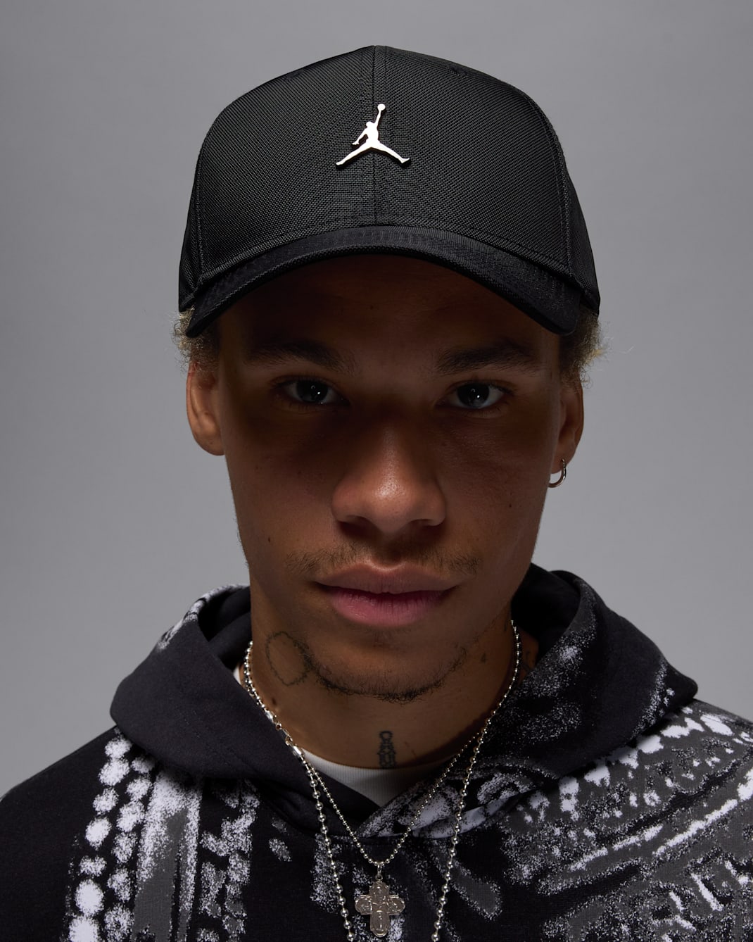 Gorra con estructura con Jumpman metálico Jordan Rise - Negro/Gris plomo
