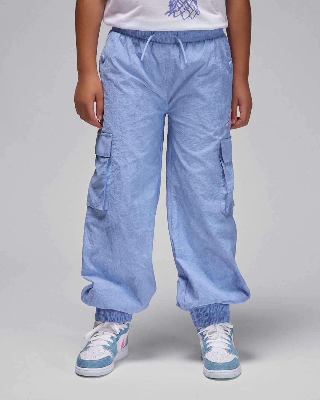 Jordan Blue Jeans and Bling Older Kids' Woven Trousers - Cobalt Bliss