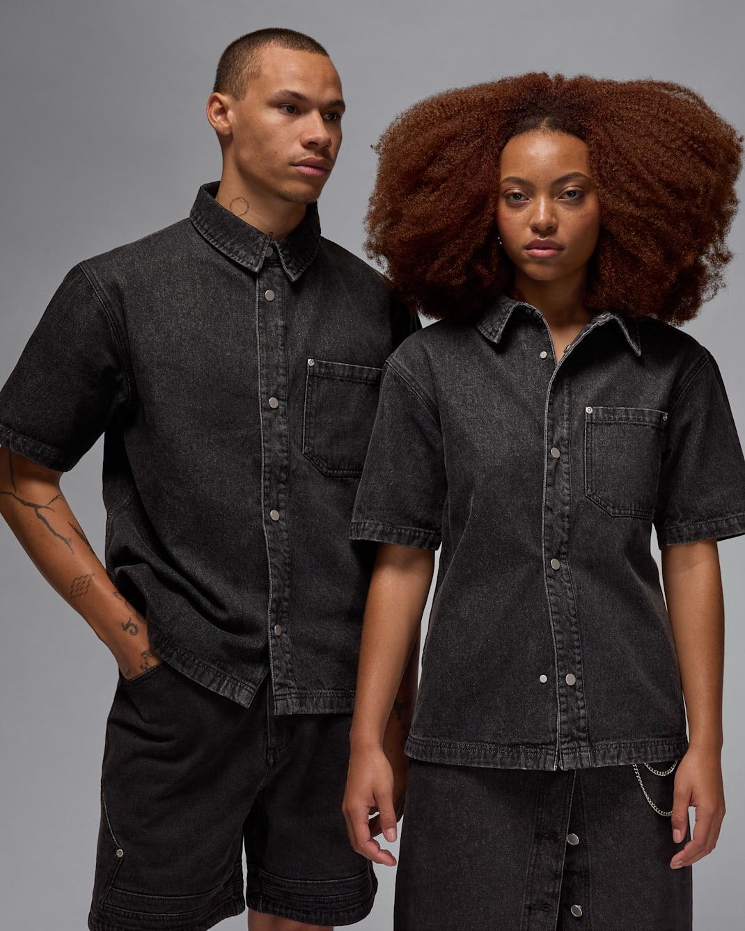 Air Jordan Men's Denim Top - Black