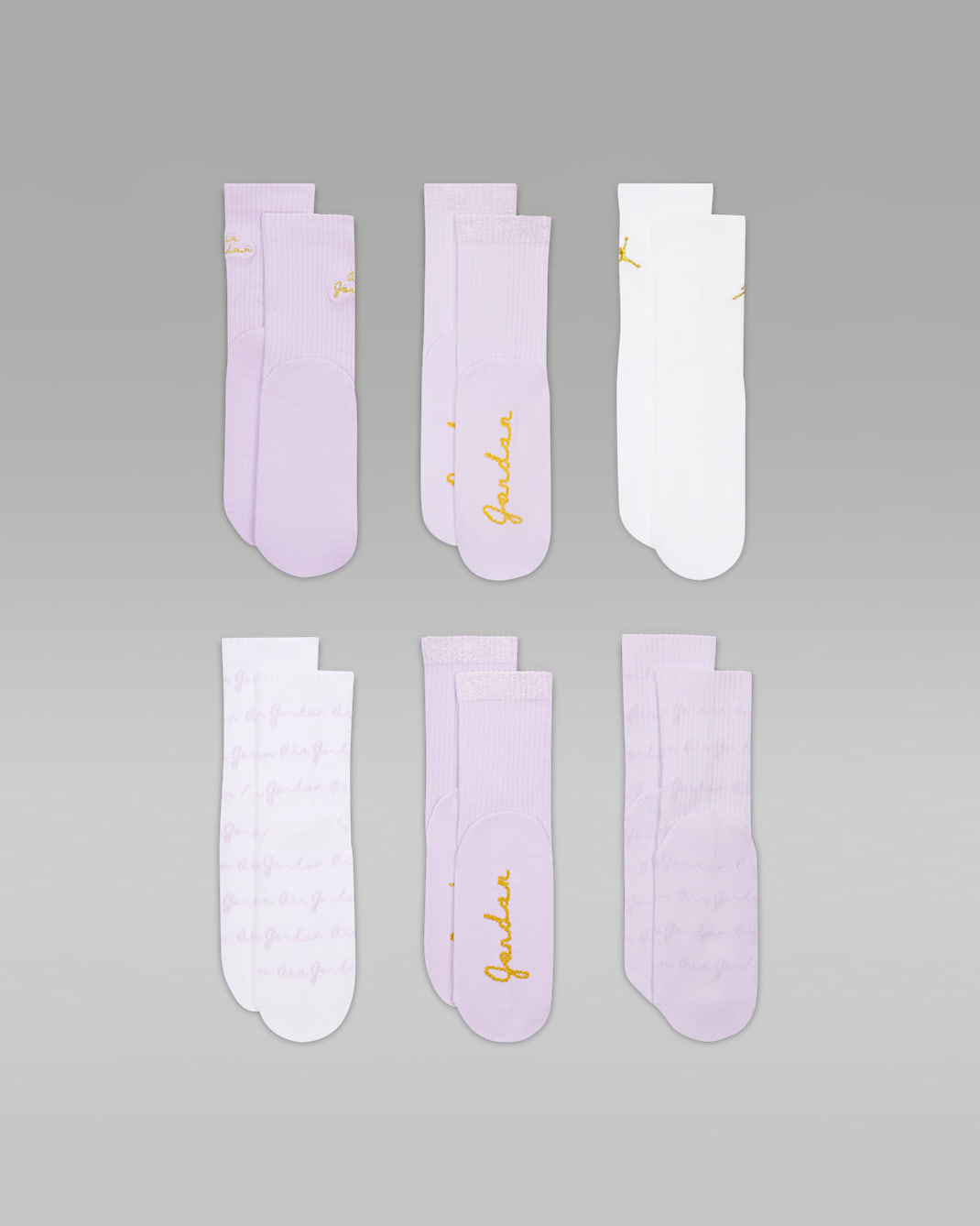 Air Jordan Big Kids' Micro Crew Socks (6 Pairs)