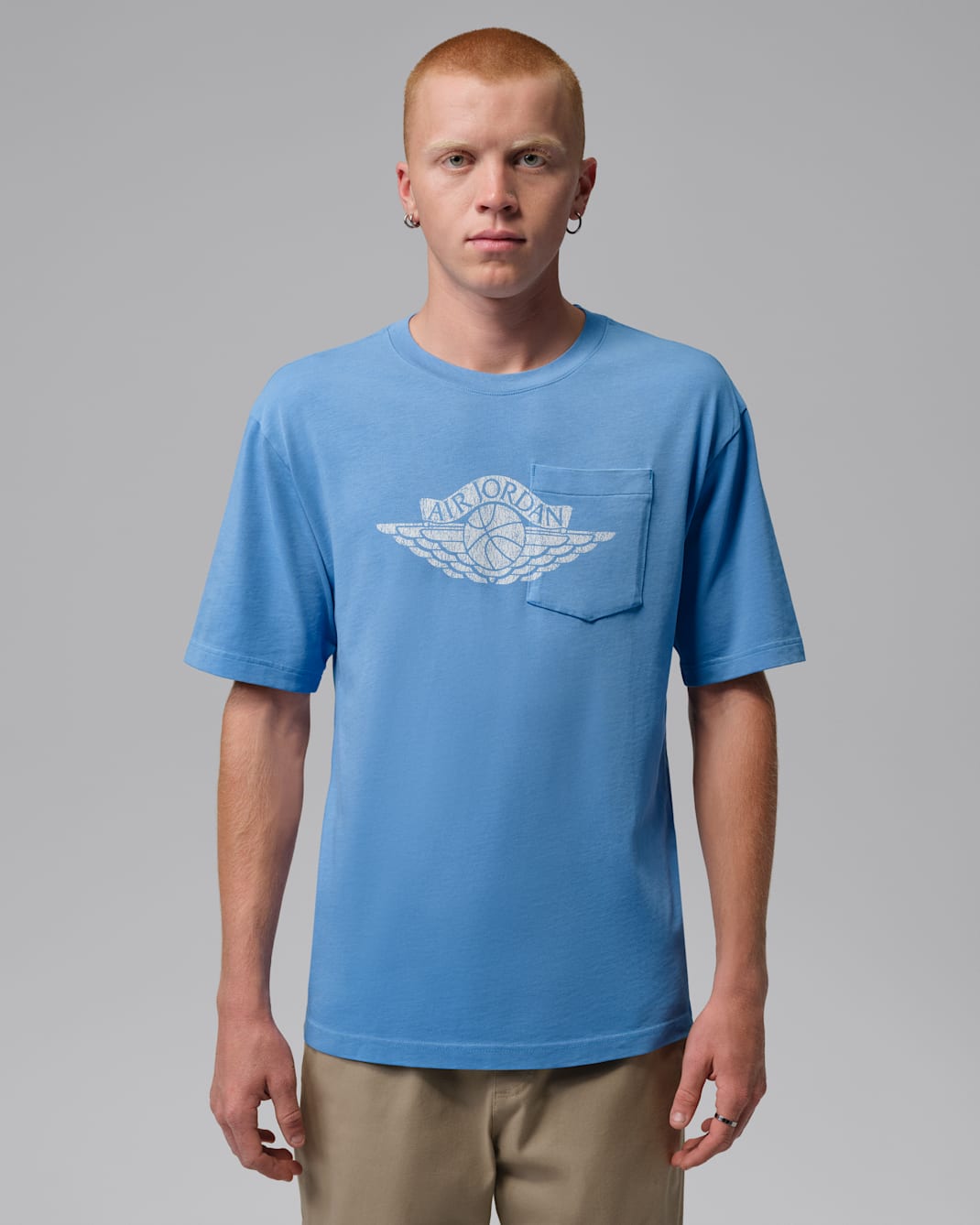 Jordan Flight Essentials Men's Pocket T-Shirt - Blue Beyond/Sail
