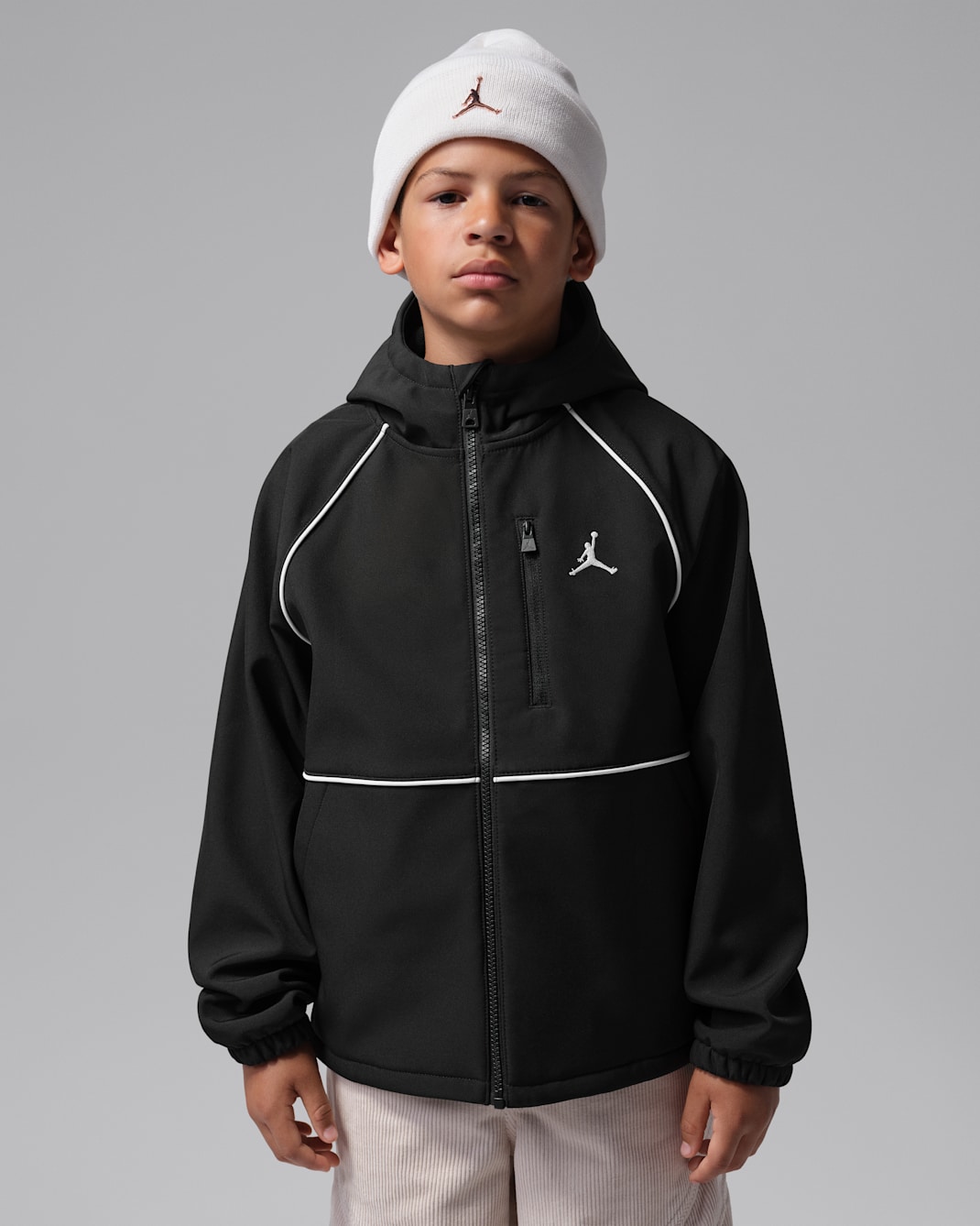 Jordan Older Kids' Softshell Jacket - Black