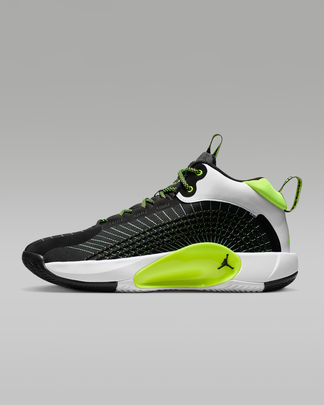 ジョーダン ジャンプマン 2021 バスケットボールシューズ - ブラック/ホワイト/グリーングロー/ボルト
