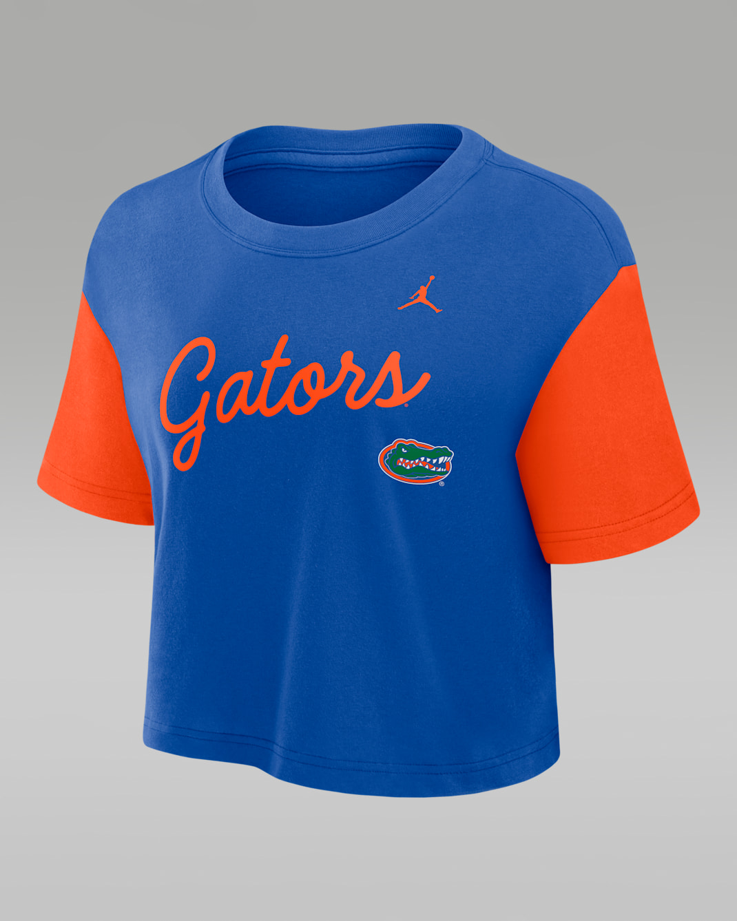 Florida Script Women's Jordan Brand Dri-FIT College Cropped T-Shirt - Royal
