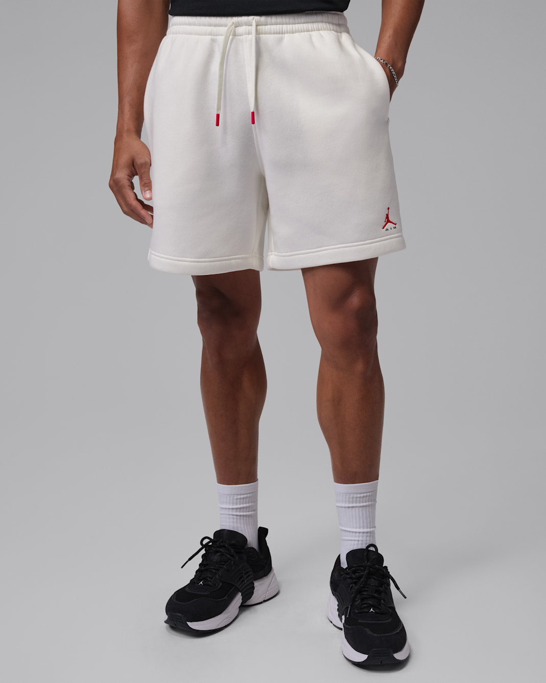 Jordan Brooklyn Shorts (Herren) - Sail/University Red