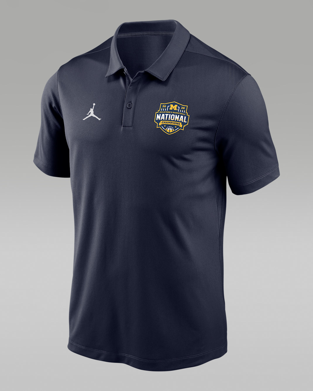 Michigan (Men's Team) Men's Jordan College Polo - Navy