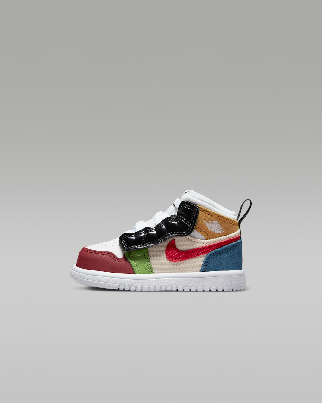 Jordan 1 Mid Alt SE Baby/Toddler Shoes - White/Black/Pearl White/Gym Red