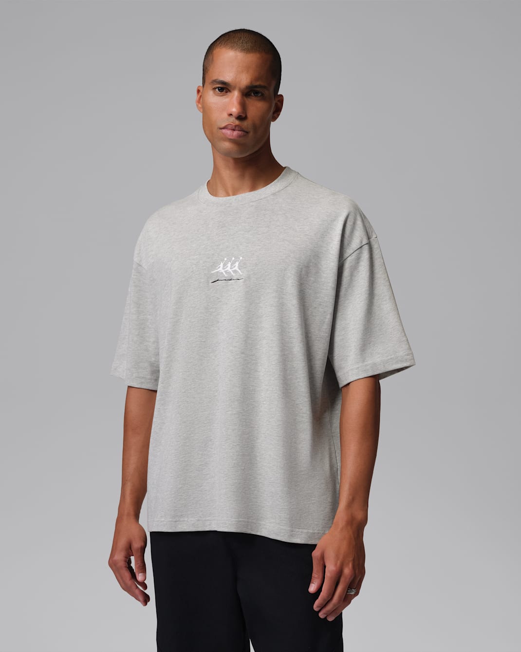 Jordan Flight Men's Oversized Graphic T-Shirt - Grey Heather