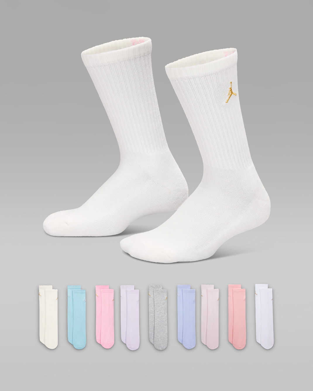 Jordan Big Kids' Holiday Crew Gift Box (9 Pairs) - Multi-Color