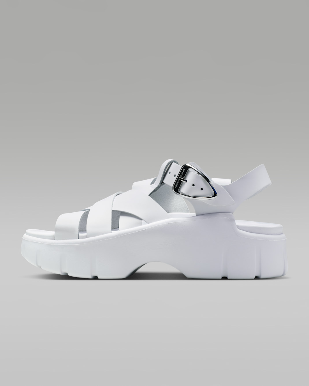 조던 윌로 여성 샌들 - 화이트/메탈릭 실버