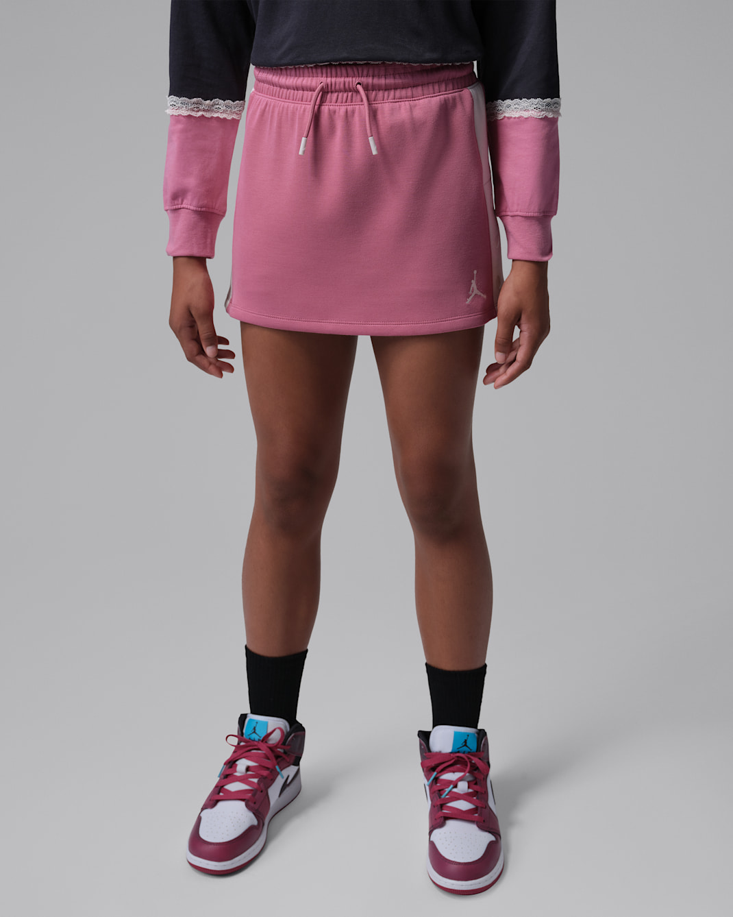 Jordan She's An All Star Big Kids' Snap Skort - Desert Berry