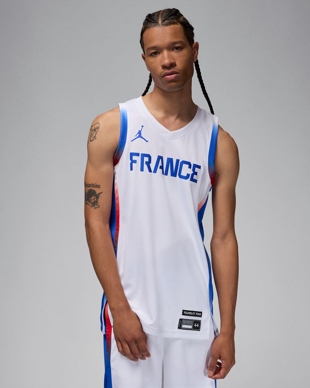France Limited Home Men's Jordan Basketball Jersey - White/Hyper Royal