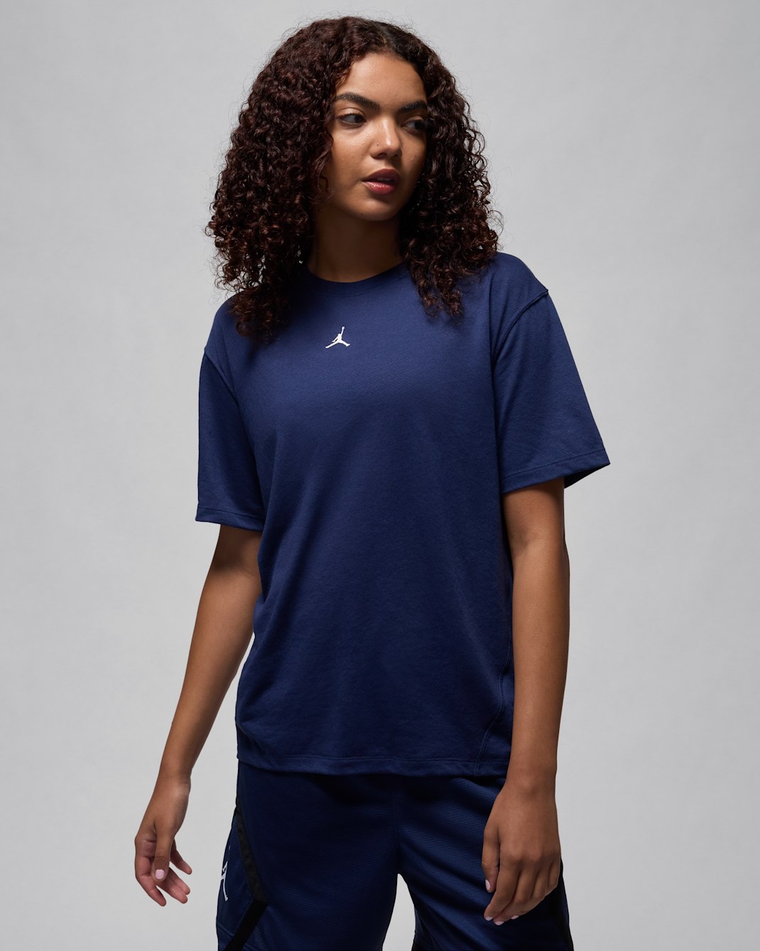Jordan Sport 女款 Diamond 短袖上衣 - Midnight Navy