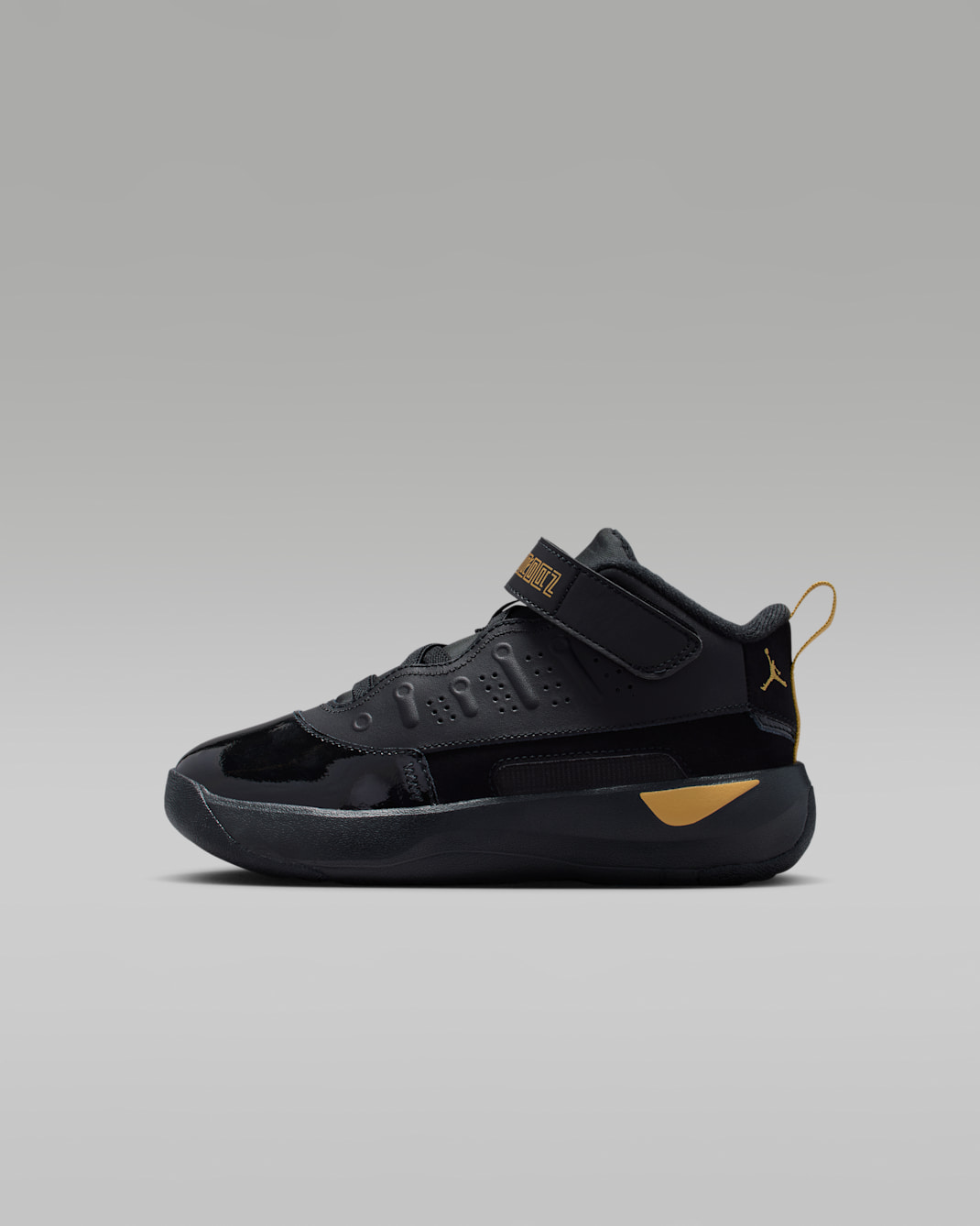 Jordan Max Aura 7 Little Kids' Shoes - Black/Black/Metallic Gold