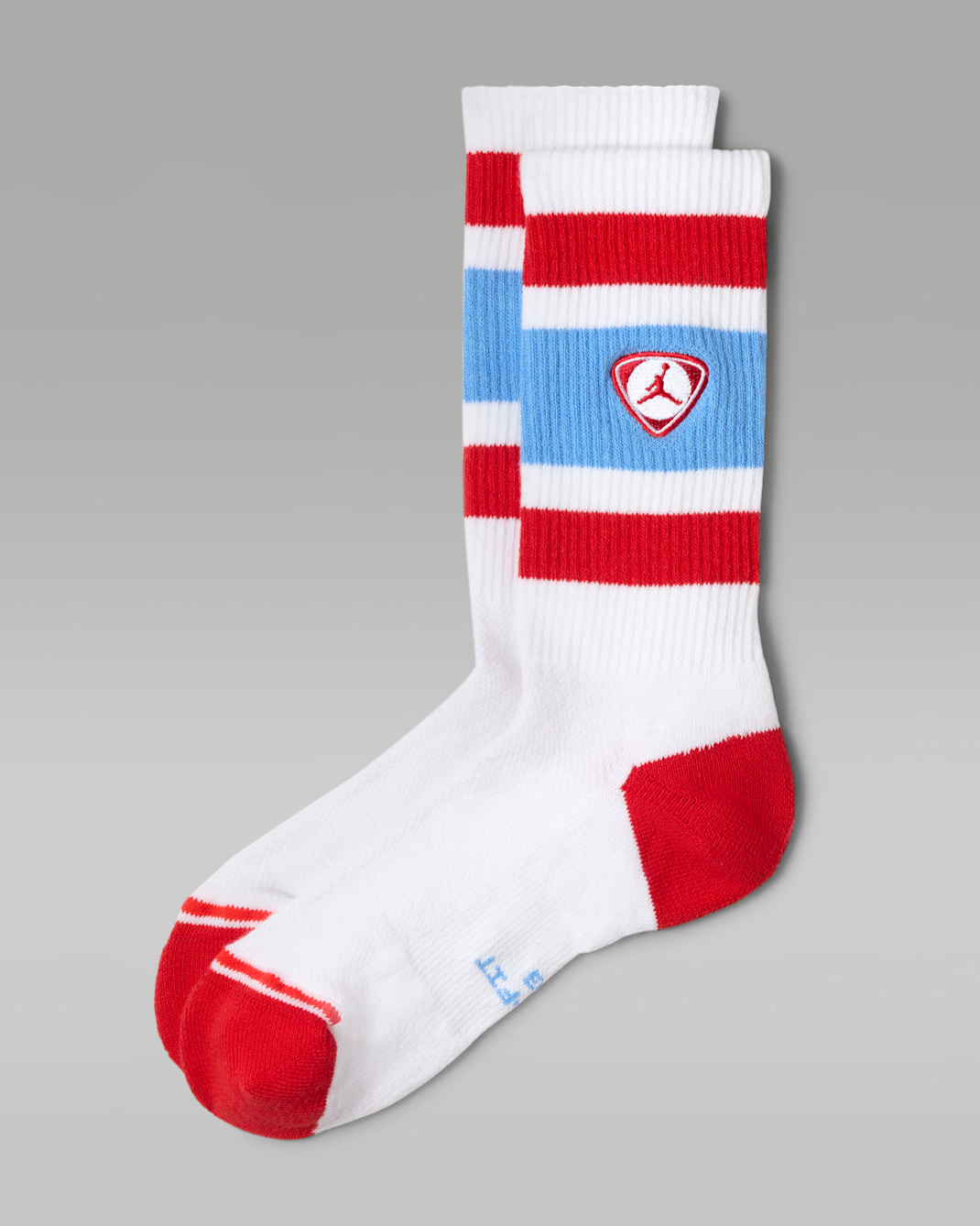 Chaussettes mi-mollet Jordan Everyday Elevated (1 paire) - Blanc/University Red/University Blue/University Red