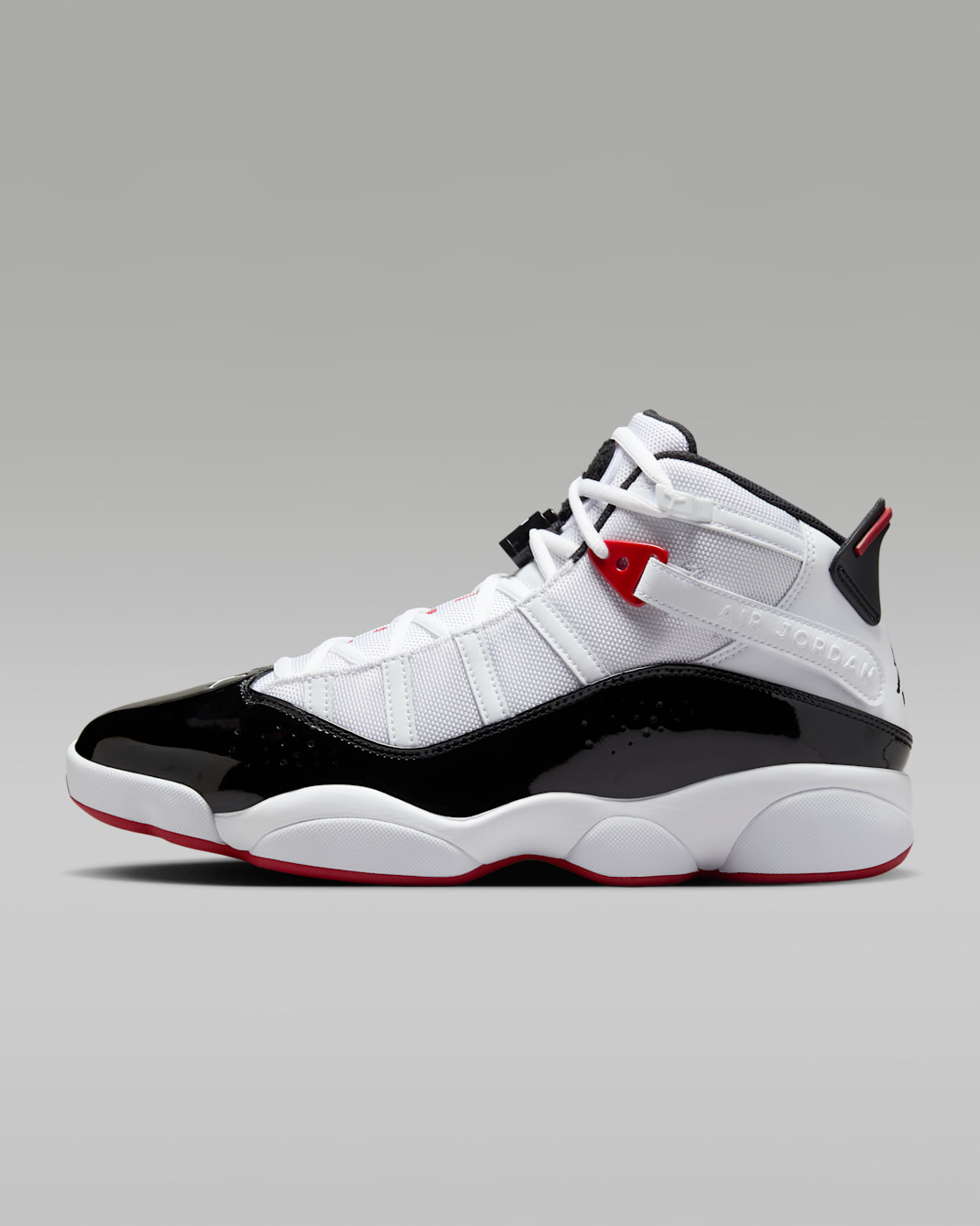 Tenis para hombre Jordan 6 Rings - Blanco/Rojo universitario/Negro