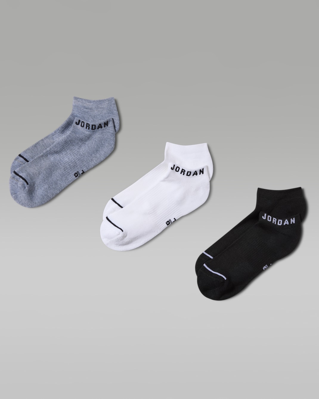 Jordan Everyday No-Show Socks (3 Pairs) - Multi-Color