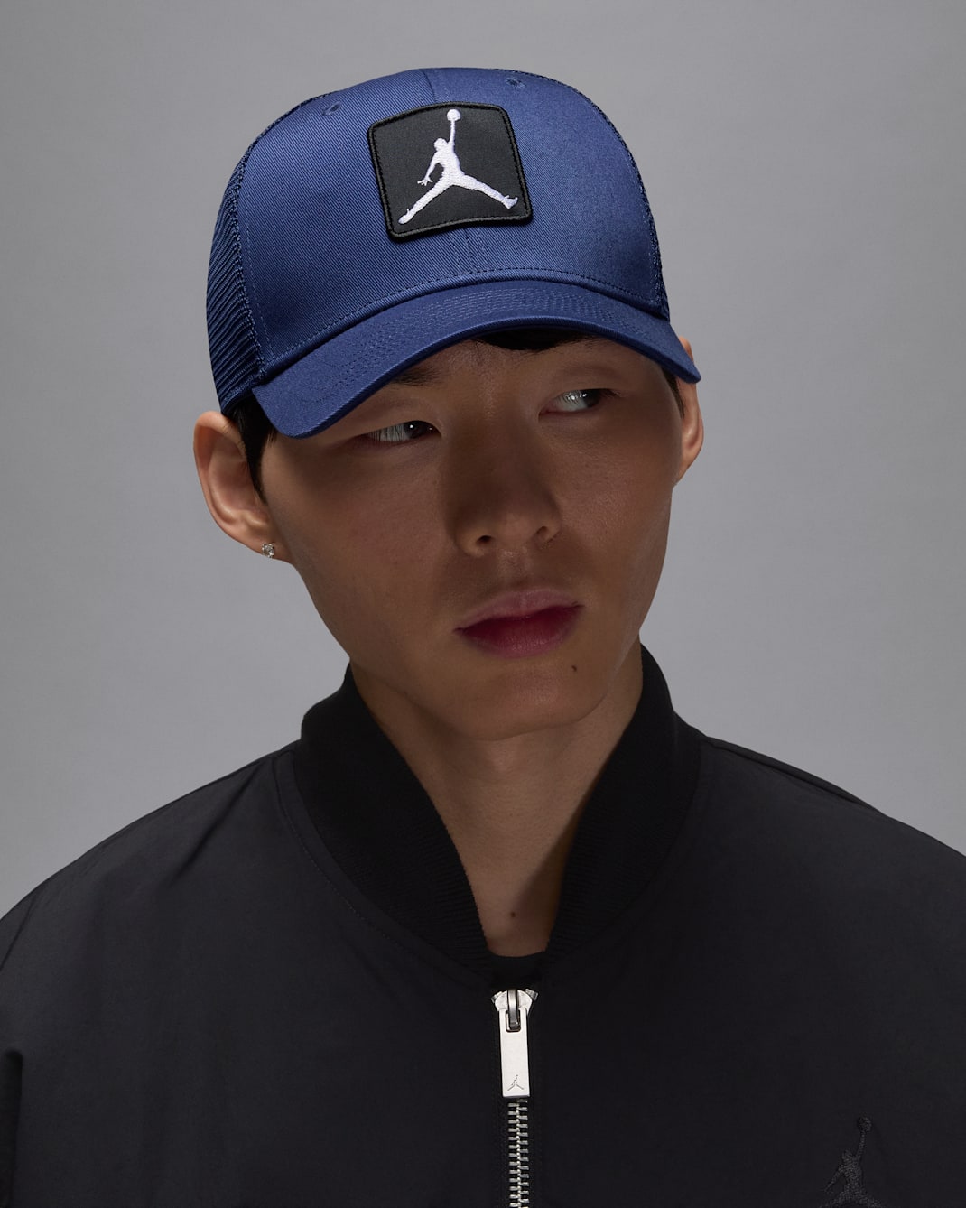 Jordan Rise Structured Hat - Midnight Navy/White