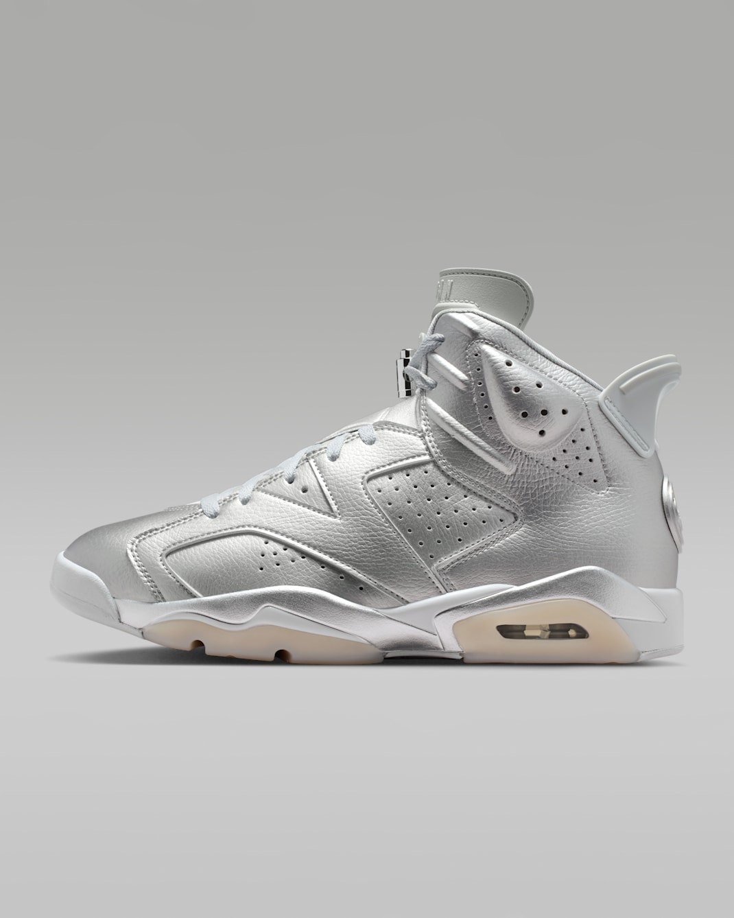 Air Jordan 6 Retro x Paris Saint-Germain "Metallic Silver" Men's Shoes - Metallic Silver/Pure Platinum/Oil Grey/Metallic Silver