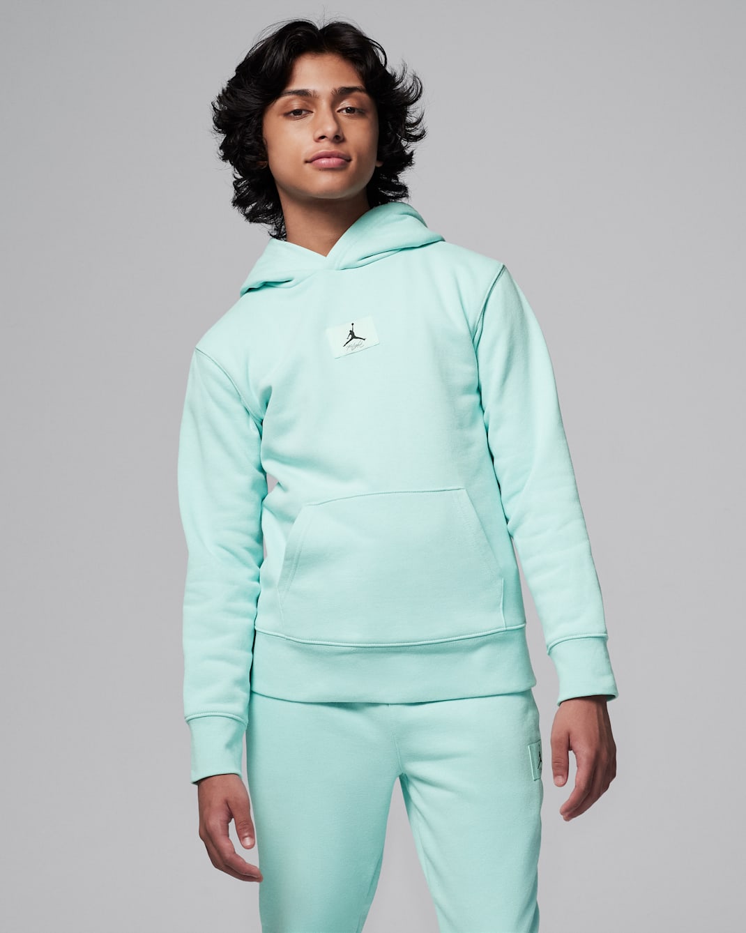 Sweat à capuche en tissu Fleece Jordan MJ Flight pour ado - Light Dew