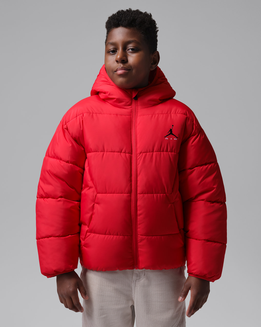 Casaco almofadado com grafismo Jordan Brooklyn para Júnior - Vermelho University