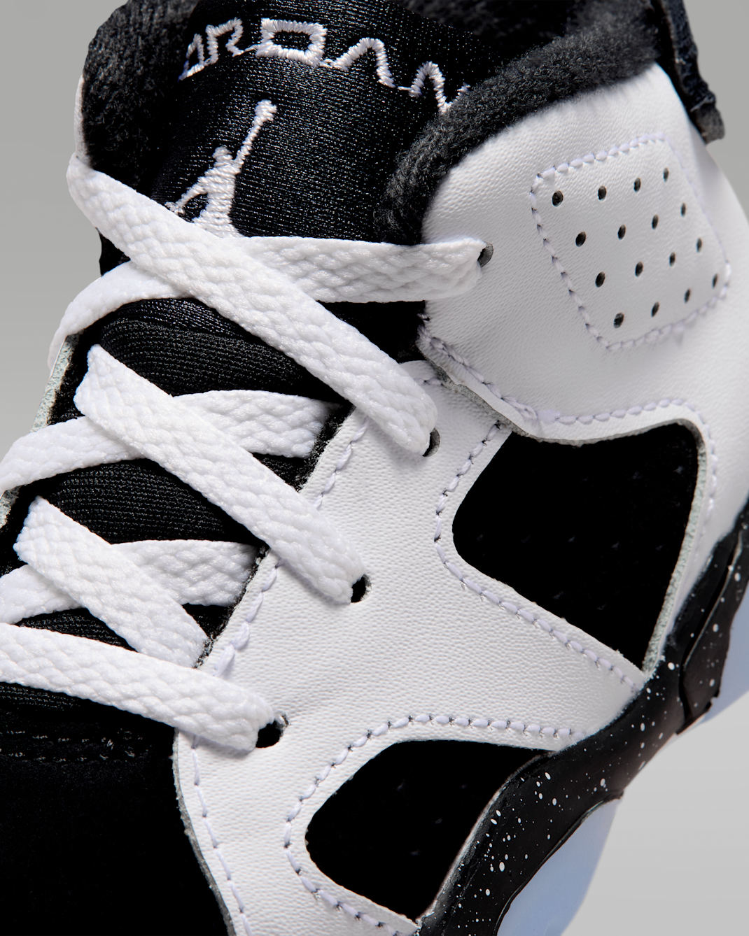 Jordan 6 Retro "Black and White" Baby/Toddler Shoes