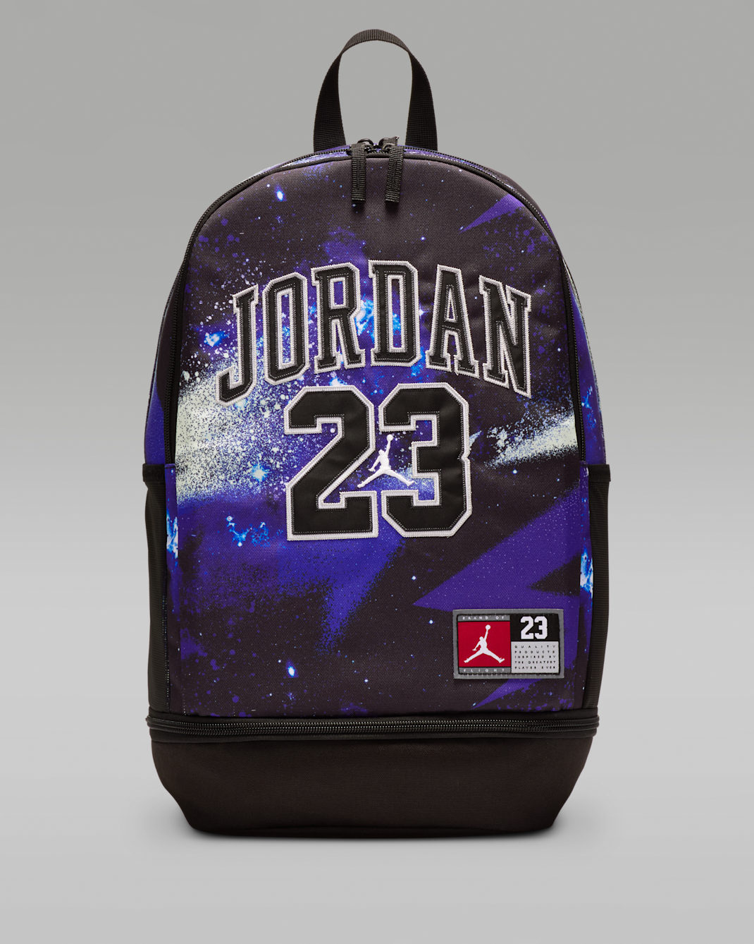 Mochila de punto para niños grandes (27 L) Jordan - Negro/Hiperroyal