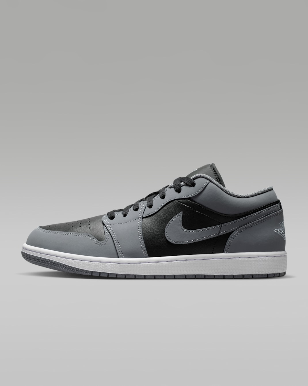 Air Jordan 1 Low Zapatillas - Hombre - Cool Grey/Negro/Blanco/Cool Grey