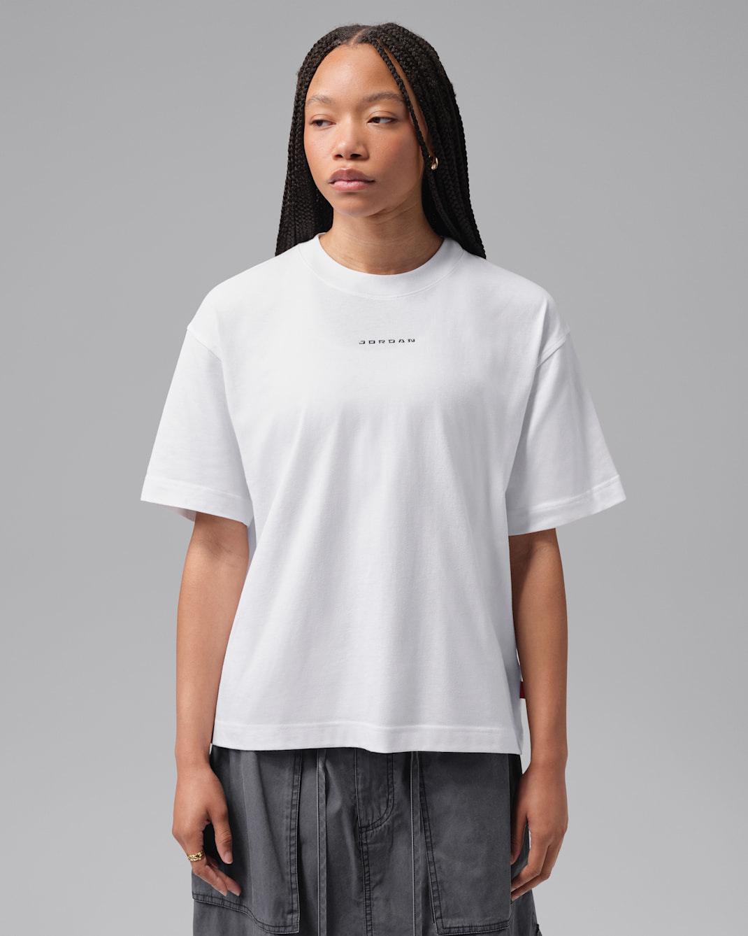 Playera Jordan Flight con gráfico Girlfriend para mujer - Blanco