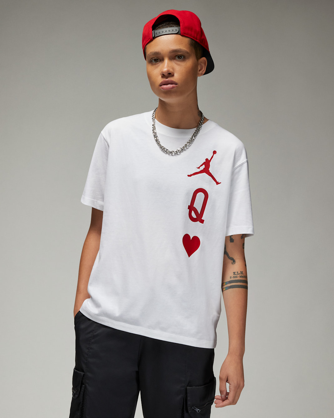 Jordan Flight Women's T-Shirt - White/Gym Red
