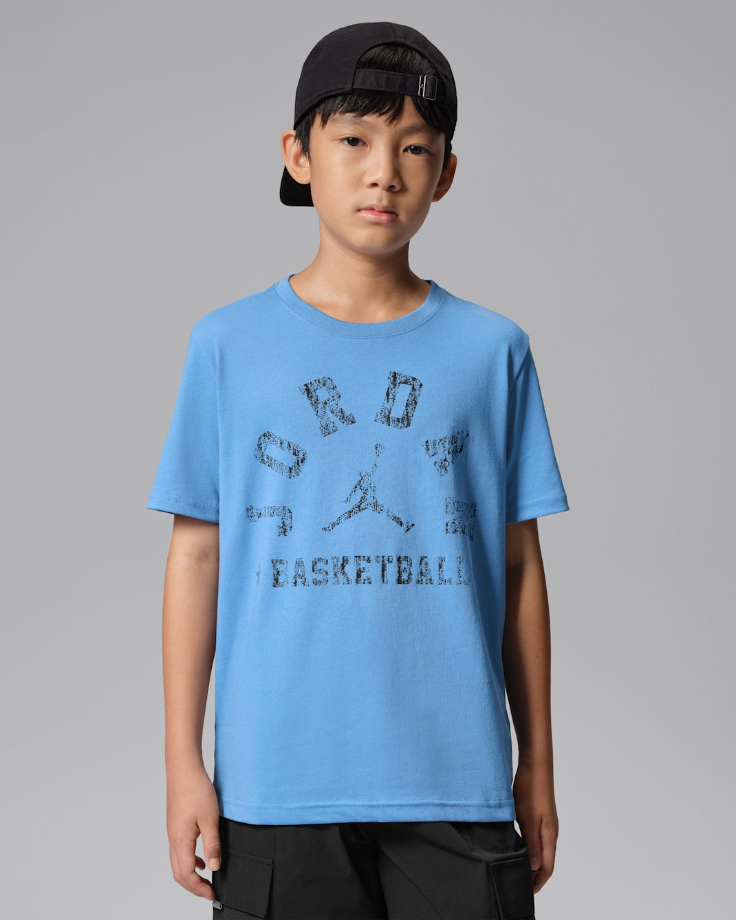 Jordan Big Kids' Dri-FIT Sport Arch T-Shirt - Blue Beyond