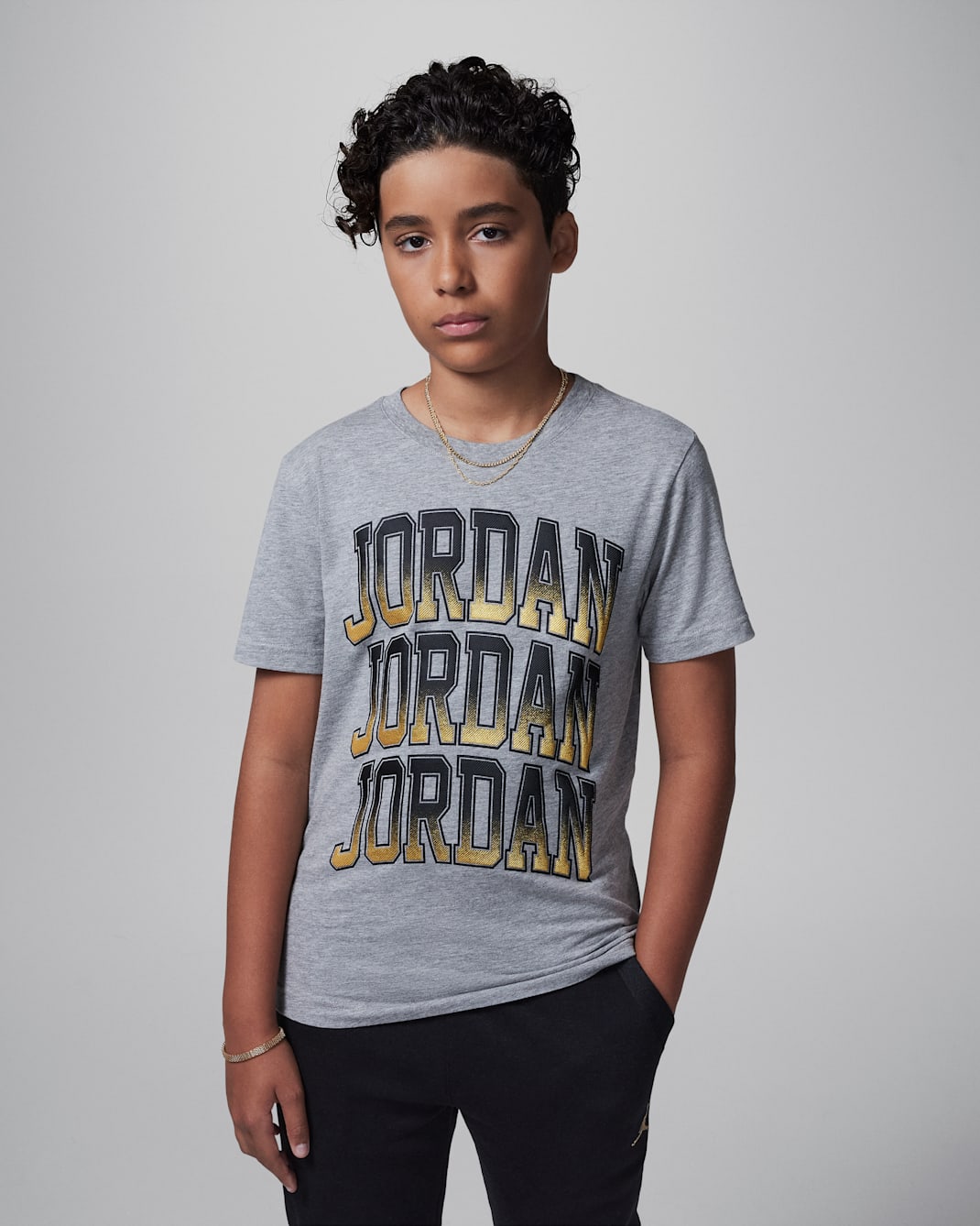 Jordan Camiseta 3K - Niño/a - Carbon Heather