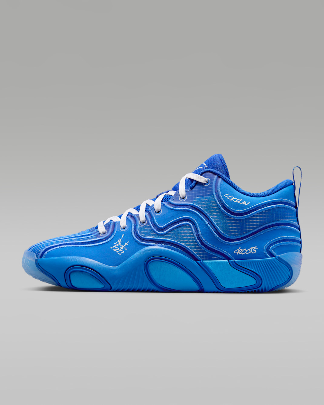 Tenis de básquetbol Tatum 3 - Azul Pacífico/Royal juego/Azul universitario/Blanco