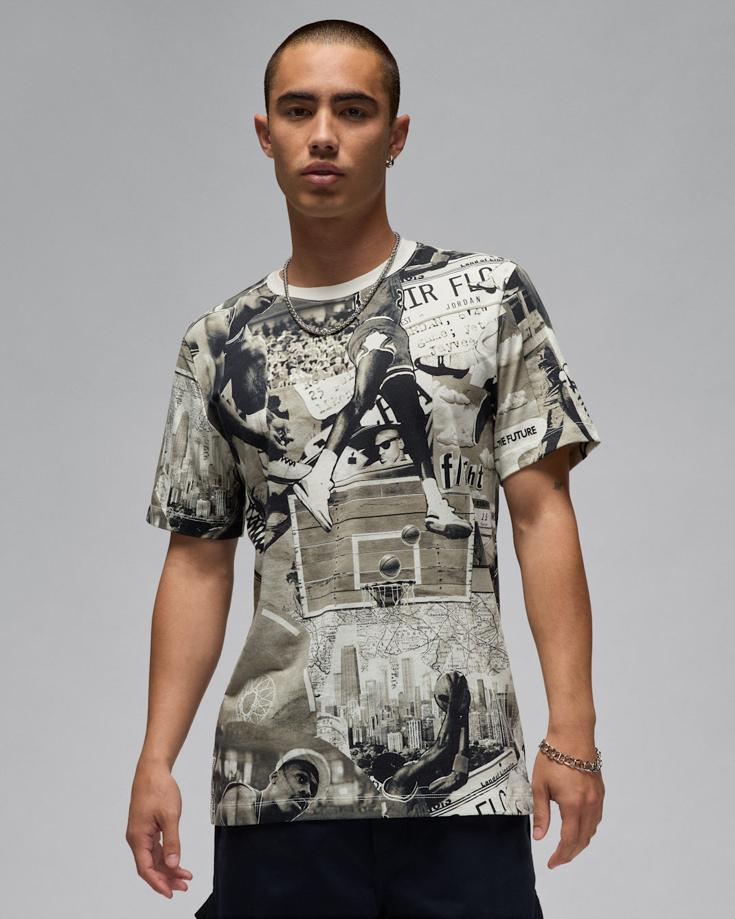 Jordan Flight Essentials Men's Printed T-Shirt - Black
