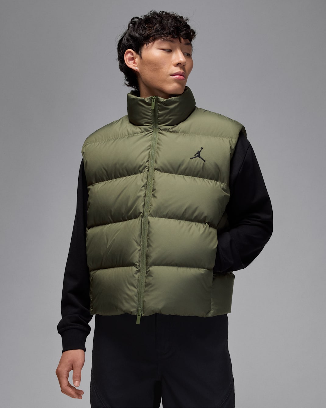 Jordan Flight Daunenweste (Herren) - Medium Olive/Schwarz