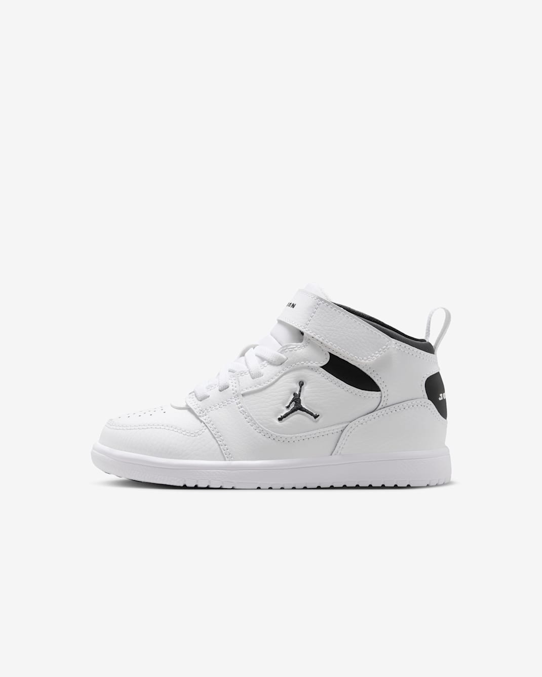 Jordan Court Connect Mid Little Kids' Shoes - White/Black