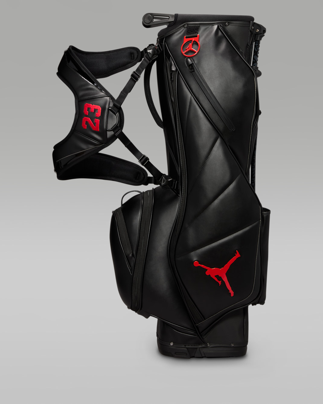 Jordan Fade Away Luxe 6-Way Golf Bag - Black/Anthracite/University Red