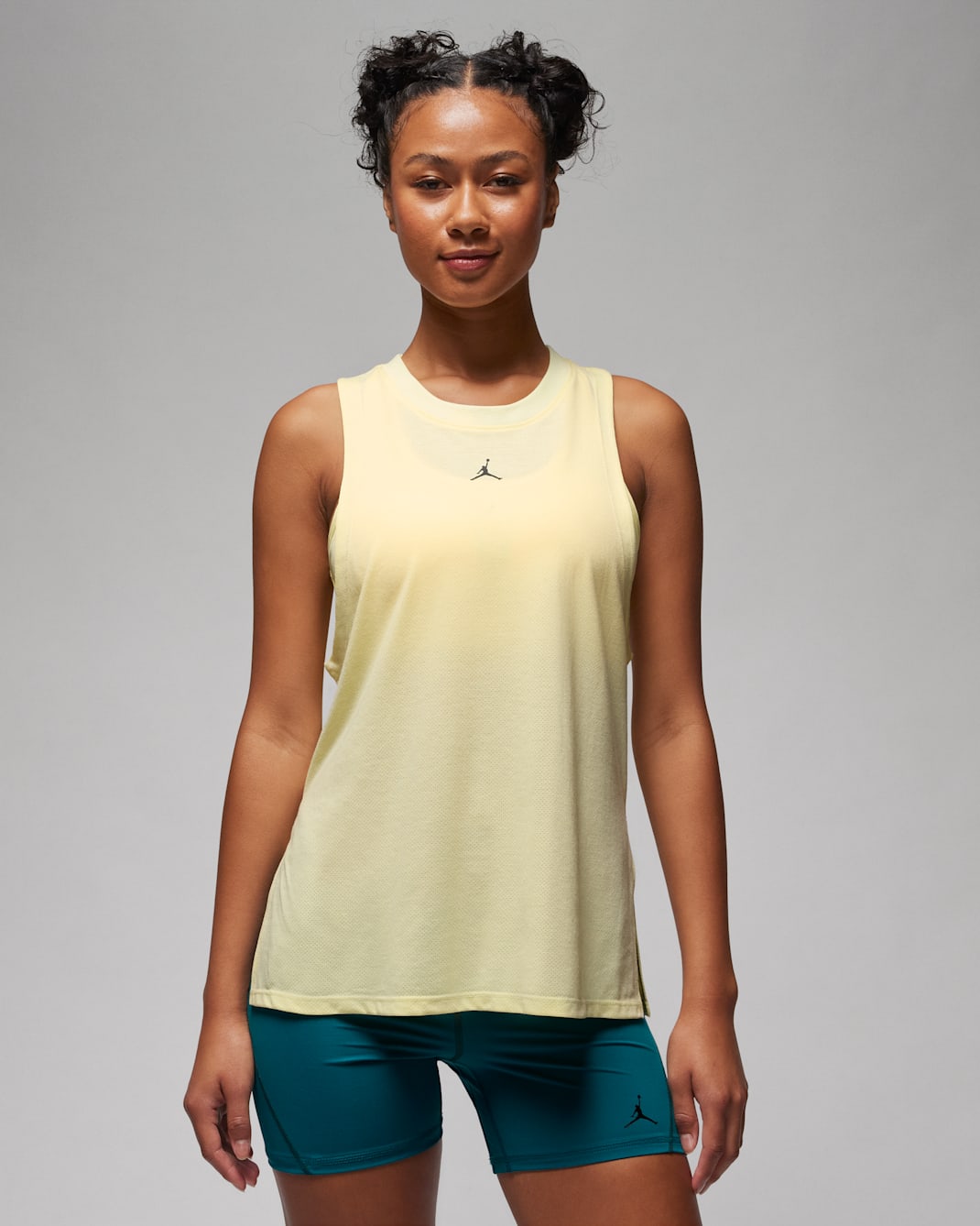 Jordan Sport Women's Diamond Tank Top - Citron Tint/Black
