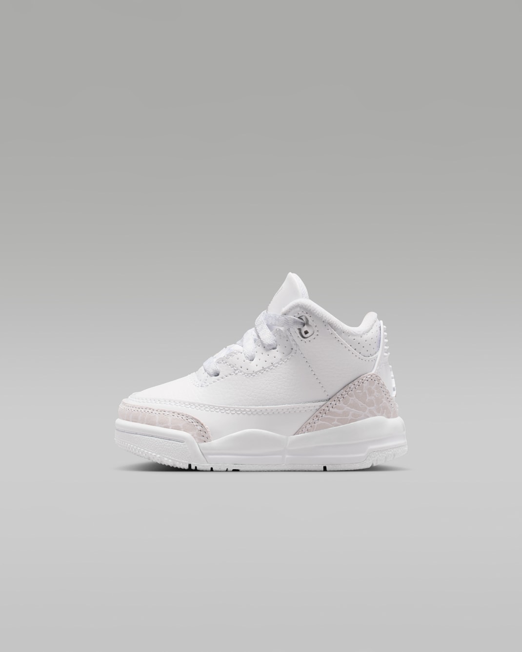 Jordan 3 Retro 'Pure Money' Baby/Toddler Shoes - White/White/Metallic Silver