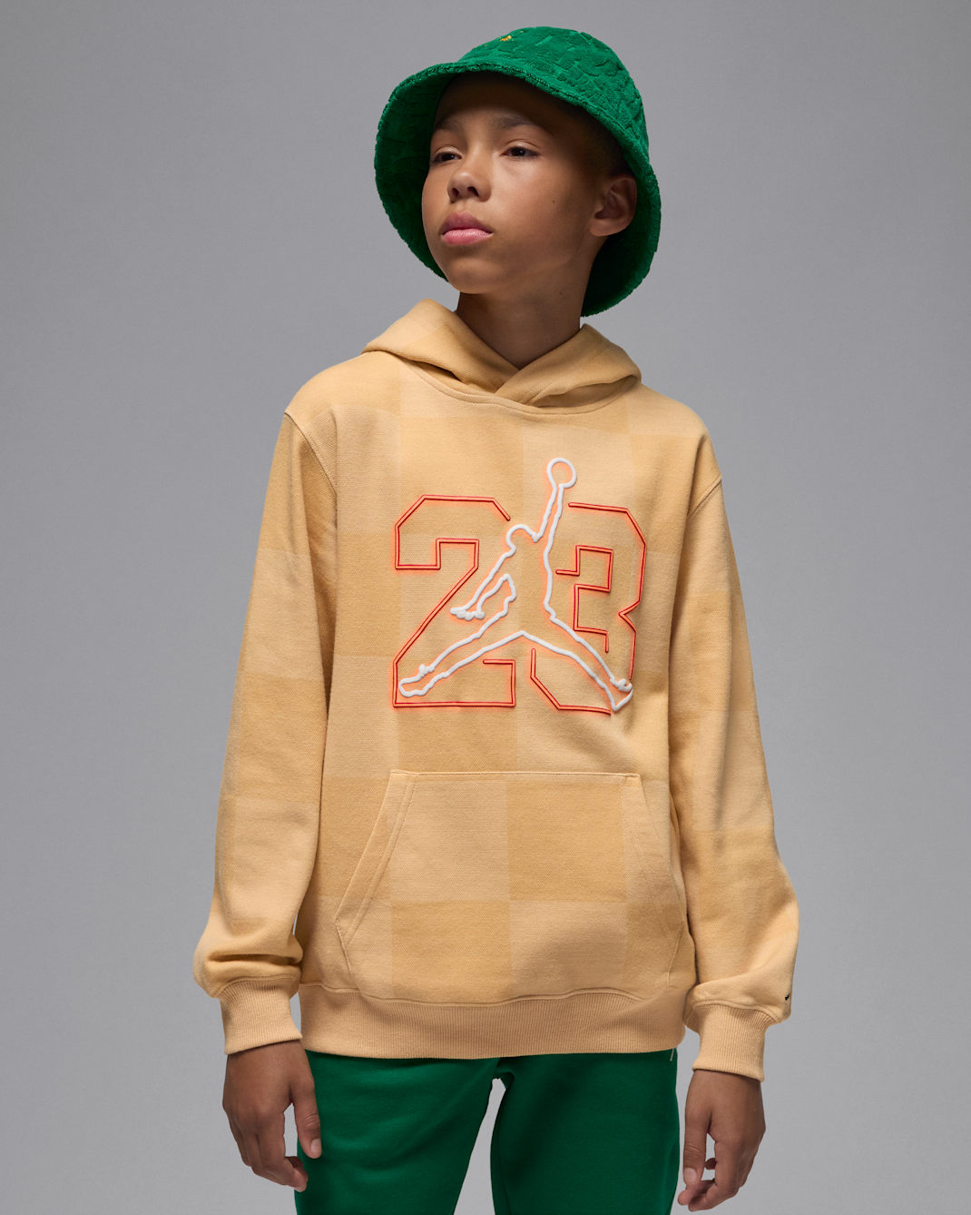 Jordan Big Kids' Deep Dish Pullover Hoodie - Sesame