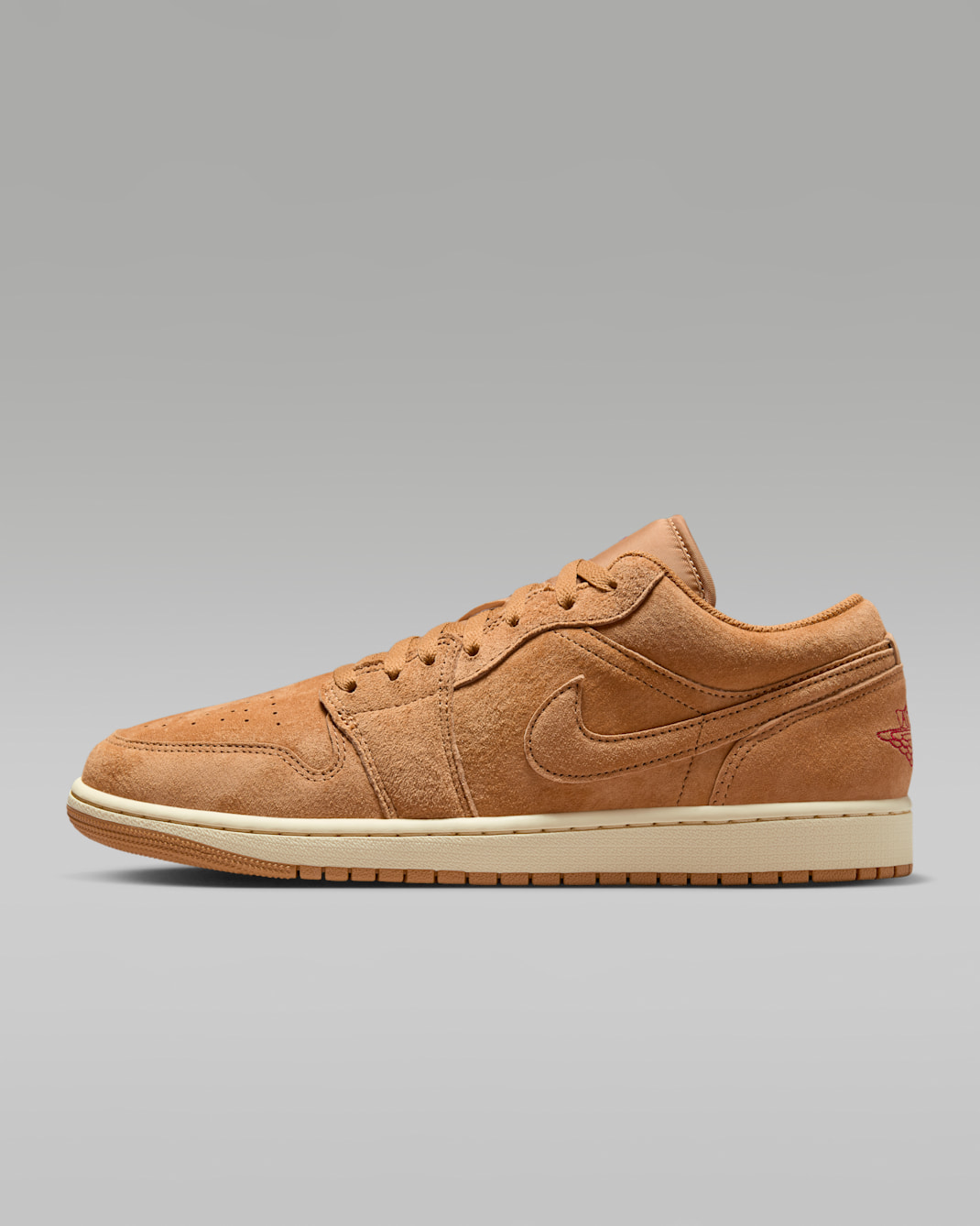 Air Jordan 1 LOW SE メンズシューズ - フラックス/バーシティレッド/モスリン/フラックス