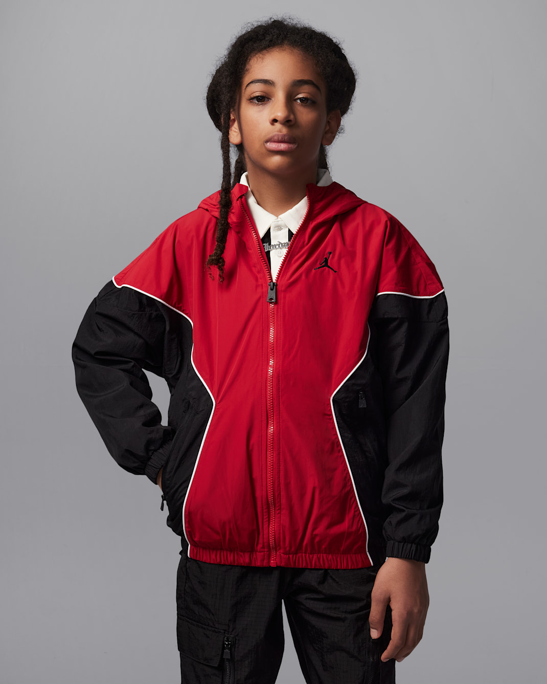 Chamarra Draft Essential para niños talla grande Jordan - Rojo gimnasio