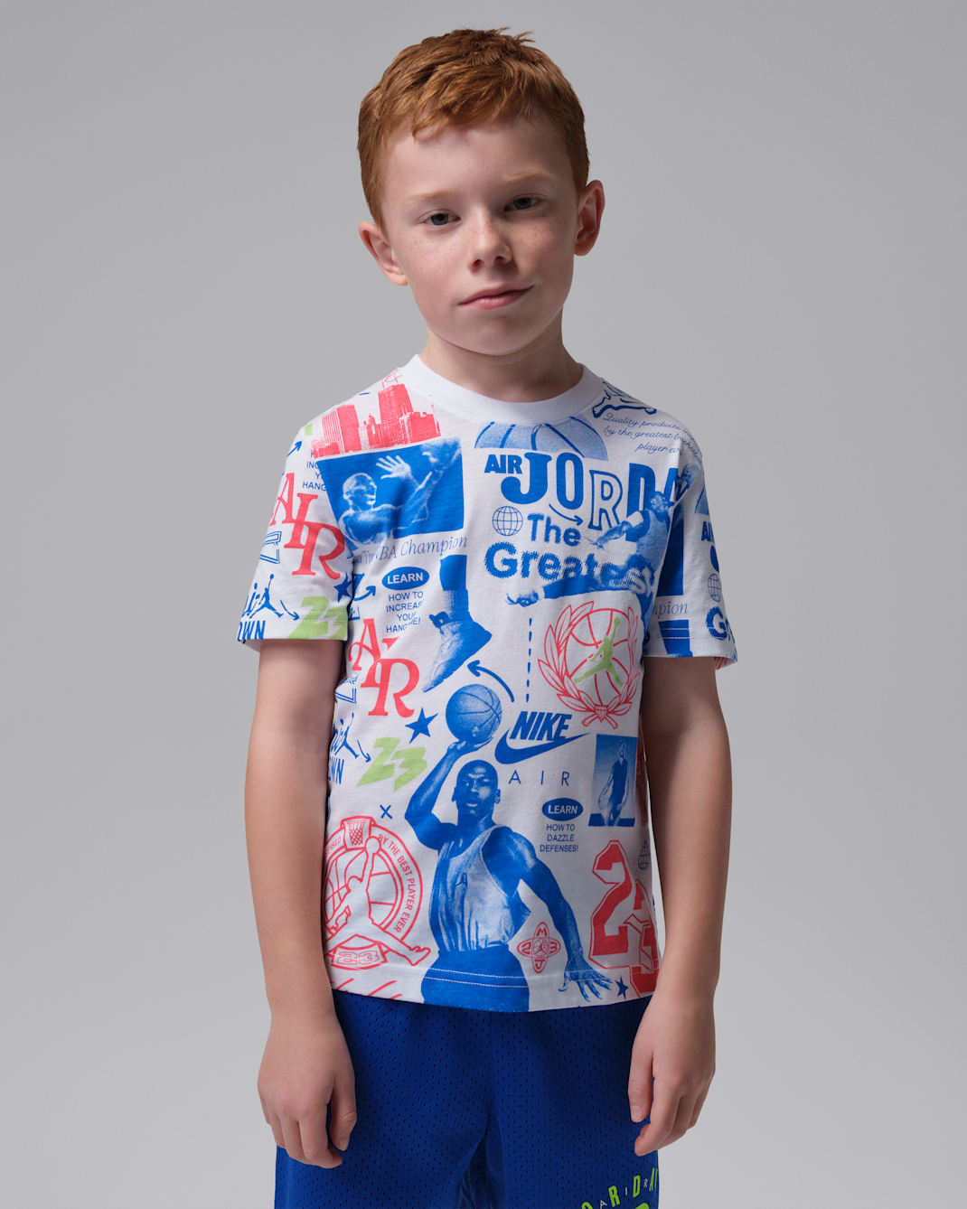 Jordan Little Kids' Billboard Printed T-Shirt - White