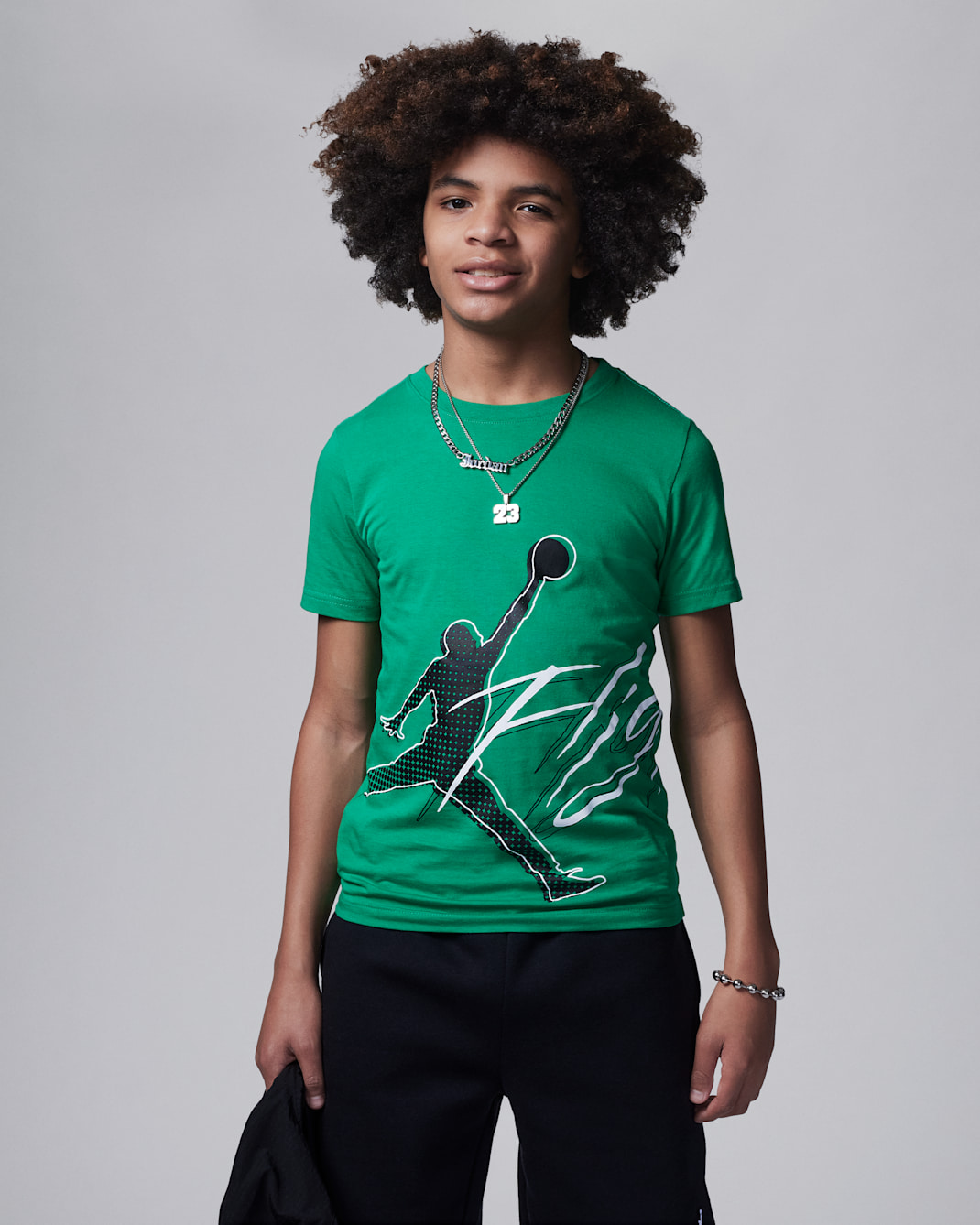 T-shirt Jordan Halftone Flight Tee – Ragazzo - Lucky Green