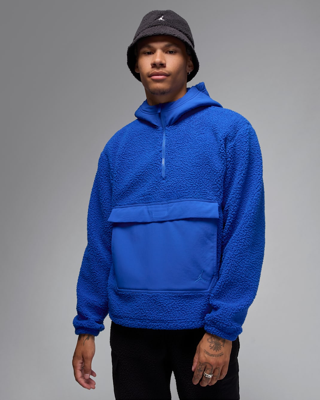 Jordan Flight Men's High-Pile Fleece Pullover Hoodie - Game Royal