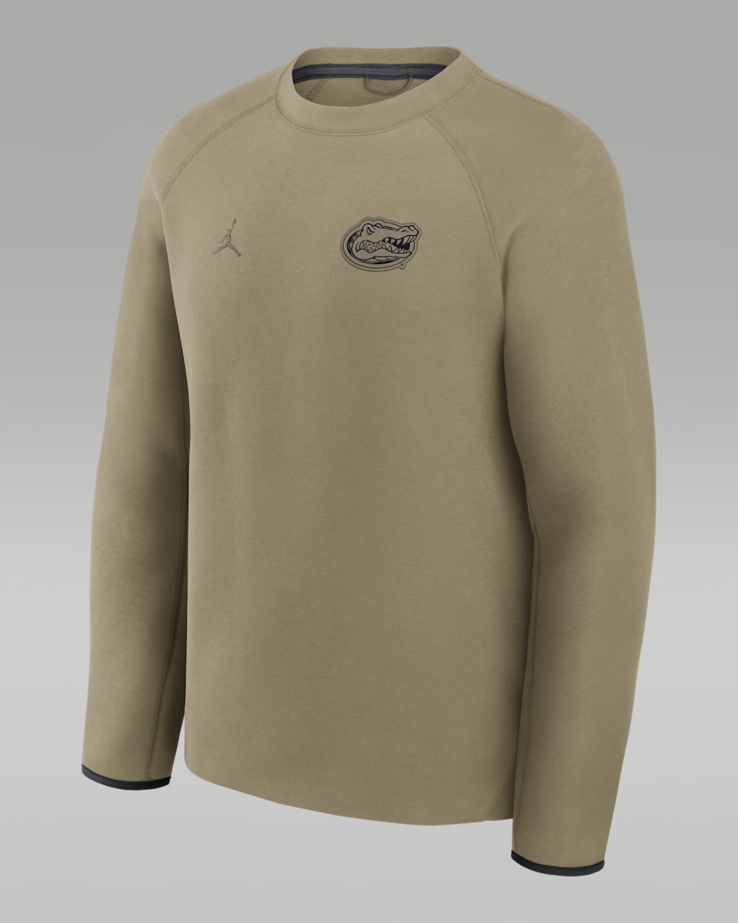 Florida Gators Tech Fleece Men's Jordan Brand College Pullover Crew - Olive