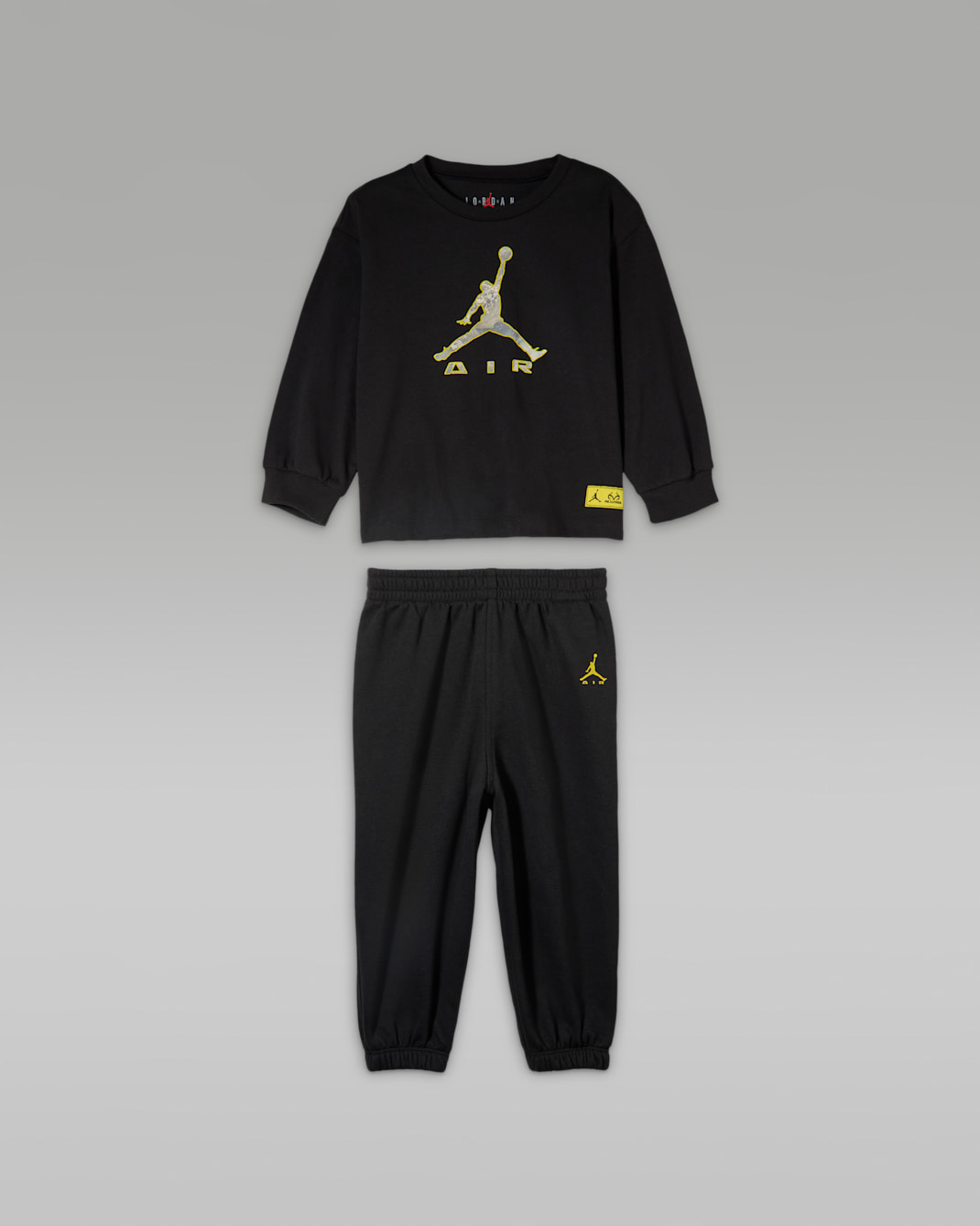 Jordan Baby (12-24M) Brooklyn Realtree 2-Piece Long-Sleeve T-Shirt Set - Black
