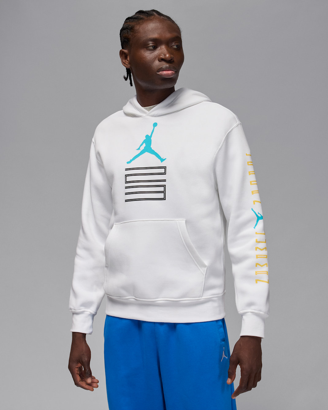 Sudadera con gorro sin cierre para hombre Jordan AJ11 Gamma Fleece - Blanco
